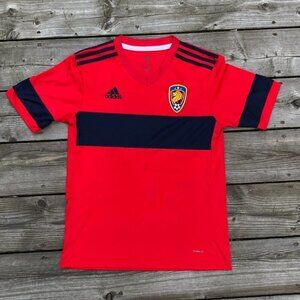 Adidas Climalite Soccer Jersey Small Red